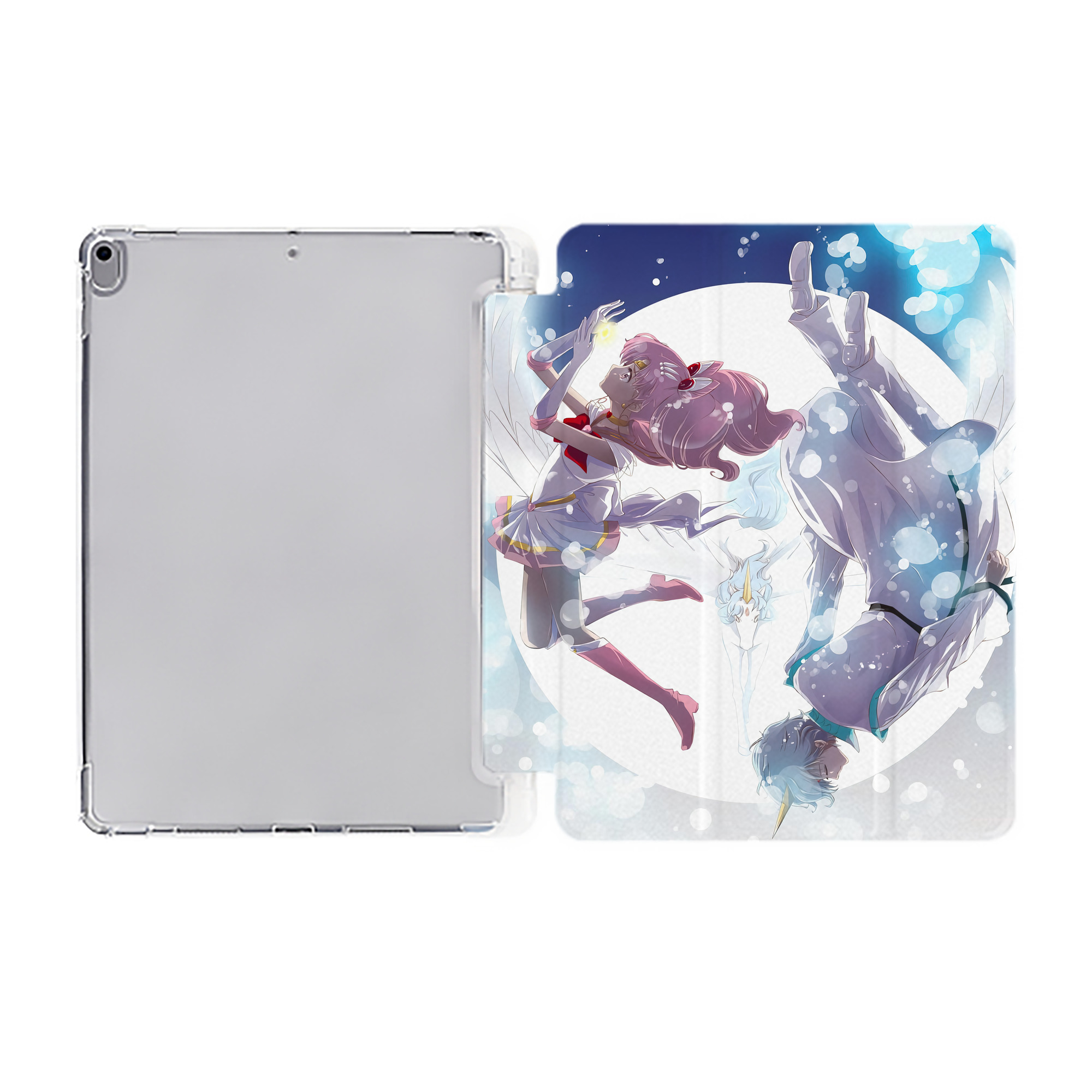 （画像用） 美少女戦士セーラームーン Sailor Moon IPad ケース ペン収納付き 三つ折りスタンド PUレザー×シリコン 対応機種9.5/10.5/10.9インチ